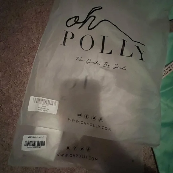 Oh Polly Two Piece Satin/Silk Material Set - Picture 4 of 8